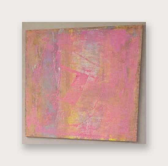 Pink and Gold — Acrylic on canvas