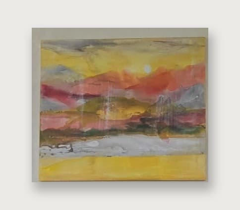 Warm Horizon — Acrylic on canvas