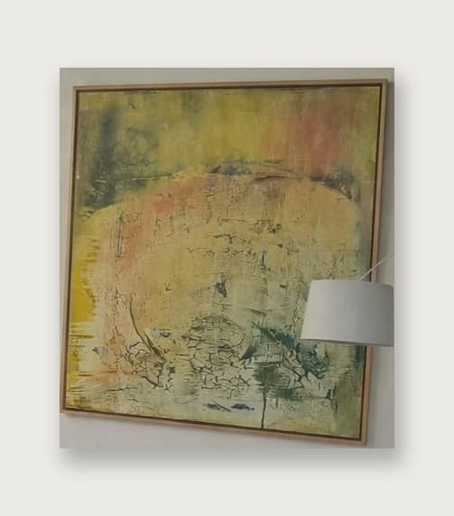 Yellow Ochre Study — Acrylic on canvas